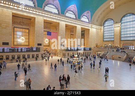 Intérieurs du célèbre Grand Central Station Hall de Manhattan New York Banque D'Images