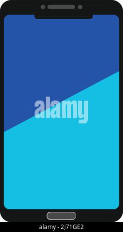 smartphone avec écran. avec fond blanc Illustration de Vecteur