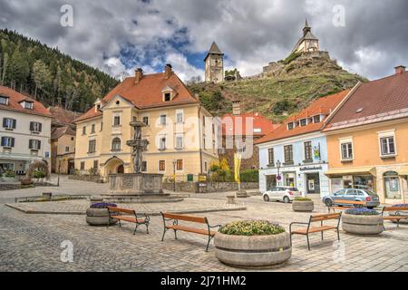 Friesach, Autriche, HDR image Banque D'Images