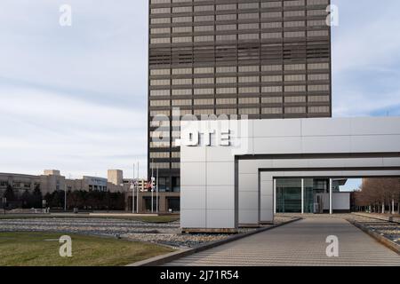 Detroit, Michigan, États-Unis - 26 décembre 2021 : siège de l'ETTD à Detroit, MI, États-Unis. Banque D'Images