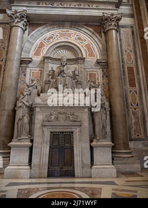 Grabmonument von Papst Pie VII Petersdom, Vatikan, ROM, Latium, Italien Banque D'Images