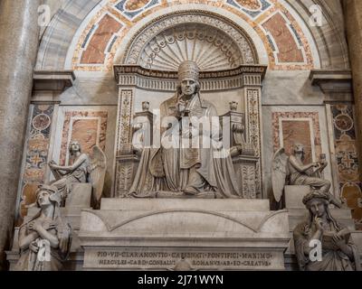 Grabmonument von Papst Pie VII Petersdom, Vatikan, ROM, Latium, Italien Banque D'Images