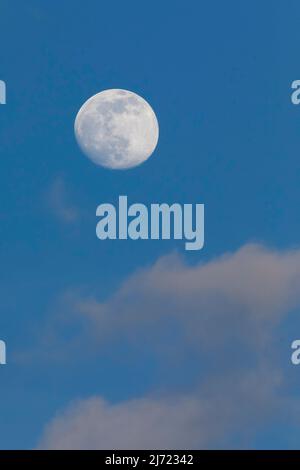 Vollmond und Wolken in der Abenddaemmerung, Suisse Banque D'Images