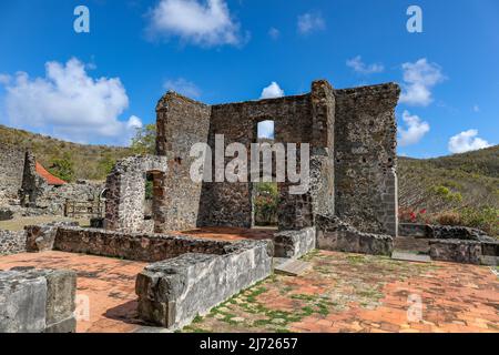 Château de Dubuc dans la péninsule de Caravelle - Trinite, Martinique, Antilles Françaises Banque D'Images