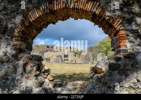 Château de Dubuc dans la péninsule de Caravelle - Trinite, Martinique, Antilles Françaises Banque D'Images