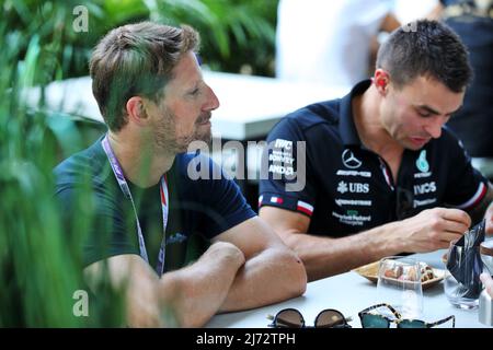 Miami, Floride, États-Unis. 05/05/2022, Romain Grosjean (FRA) chauffeur de voiture Indy. Grand Prix de Miami, jeudi 5th mai 2022. Miami International Autodrome, Miami, Floride, États-Unis. Banque D'Images
