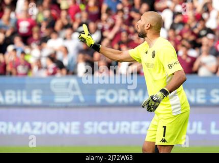 SALERNO, ITALIE - MAI 05: Niki Maenpaa de Venezia FC en action, pendant la série Un match entre US Salerntana et Venezia FC au Stadio Arechi le 05 mai 2022 à Salerno, Italie. (Photo par MB Media) Banque D'Images