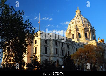 Le capitole de l'État du Minnesota abrite la politique et le gouvernement de l'État à St Paul Banque D'Images