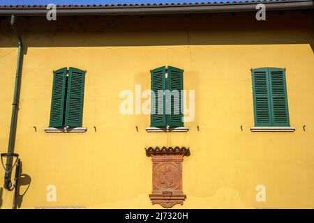 Extérieur de la houle historique à Trezzo sull Adda, dans la province de Milan, Lombardie, Italie Banque D'Images