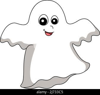 Motif Halloween effet fantôme Clipart coloré Illustration de Vecteur