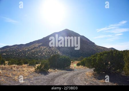 A abandonné la mine Kelly à Magdalena, au Nouveau-Mexique. Banque D'Images