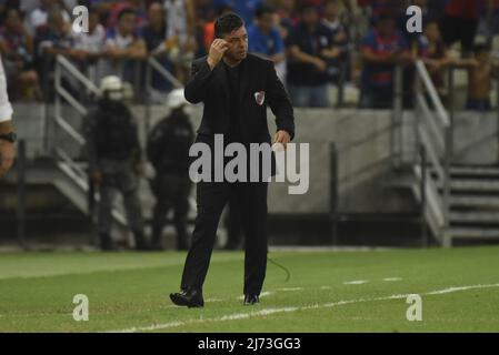 Marcelo Gallardo , directeur de River plate pendant le match Copa Libertadores da América entre Fortaleza v River plate à l'Arena Castelao, Fortaleza, Brésil. Caior Rocha / SPP Banque D'Images