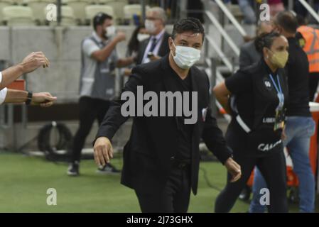 Marcelo Gallardo , directeur de River plate pendant le match Copa Libertadores da América entre Fortaleza v River plate à l'Arena Castelao, Fortaleza, Brésil. Caior Rocha / SPP Banque D'Images