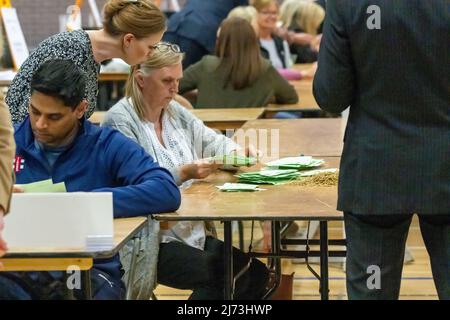 Brentwood Essex 6th mai 2022 Brentwood borough council nombre d'élections locales au Brentwood Centre, Brentwood Essex crédit Ian DavidsonAlamy Live News Banque D'Images