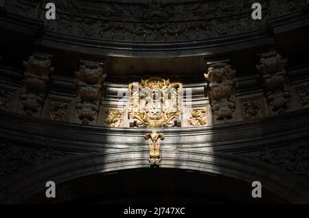 Intérieur du Sanctuaire de Loyola à Azpeitia, pays Basque, Espagne Banque D'Images