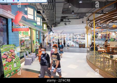 Nakhon Ratchasima, Thaïlande - 15 août 2020, l'environnement à l'intérieur du bâtiment du grand magasin du terminal 21, la branche de Nakhon Ratchasima, samedi Banque D'Images