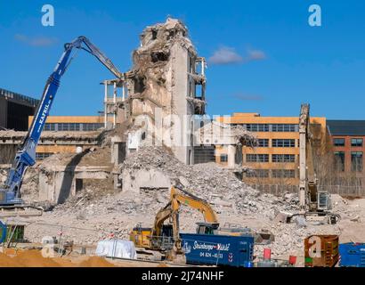 Démontage du bâtiment Euler-Hermes à Bahrenfeld, Allemagne, Hambourg-Ottensen Banque D'Images