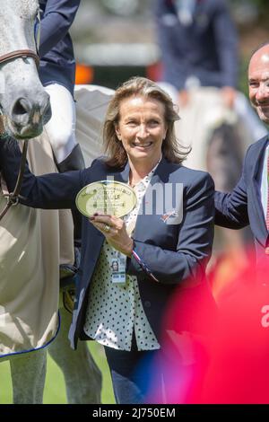 Emmanuele Perron-pette, Prix FFE CSIO5 lors du Jumping International de la Baule 2022, événement équestre le 5 mai 2022 à la Baule, France - photo: Damien Kilani/DPPI/LiveMedia Banque D'Images