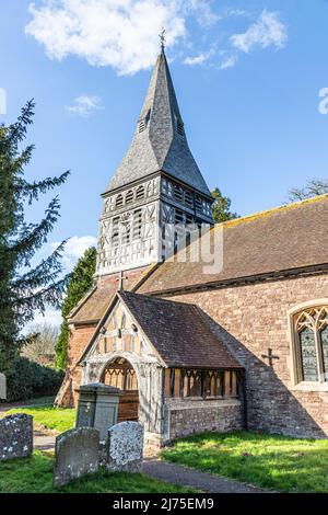 Eglise St Marys, Bromsberrow, Gloucestershire, Angleterre Royaume-Uni Banque D'Images