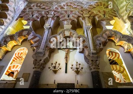 Chapelle de Villaviciosa (Capilla de Villaviciosa) dans la Mezquita-Catedral (Grande Mosquée de Cordoue) - Cordoue, Espagne Banque D'Images