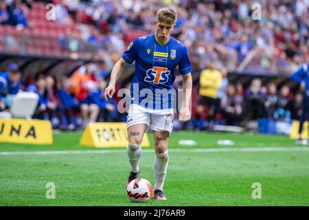 Michal Skoras de Lech en action pendant le match final de la coupe polonaise de Fortuna entre Lech Poznan et Rakow Czestochowa au stade national de PGE. Score final; Lech Poznan 1:3 Rakow Czestochowa. (Photo de Mikolaj Barbanell / SOPA Images / Sipa USA) Banque D'Images