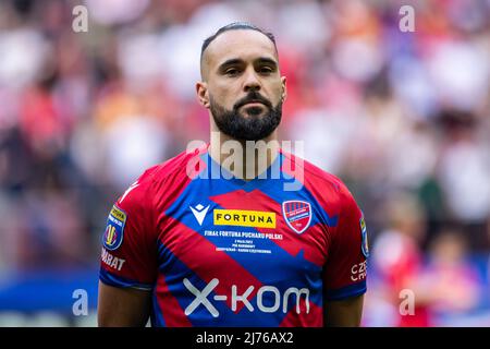 Ivan IVI Lopez de Rakow vu pendant le match final de la coupe polonaise de Fortuna entre Lech Poznan et Rakow Czestochowa au stade national de PGE. Score final; Lech Poznan 1:3 Rakow Czestochowa. (Photo de Mikolaj Barbanell / SOPA Images / Sipa USA) Banque D'Images