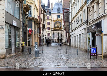 France, Normandie, Rouen, le gros horloge, la Grande horloge Banque D'Images