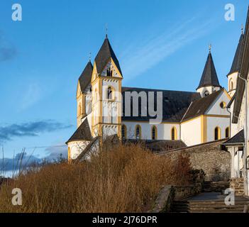 Allemagne, Obernhof, Abbaye d'Arnstein, abbaye prémonstratensienne sur la rivière Lahn, au sud d'Obernhof près de Nassau. Banque D'Images