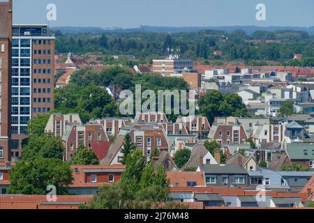 Bâtiments résidentiels modernes, Rostock, Mecklembourg-Poméranie occidentale, Allemagne, Europe Banque D'Images