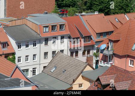 Bâtiments résidentiels modernes, Rostock, Mecklembourg-Poméranie occidentale, Allemagne, Europe Banque D'Images