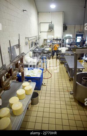 Valley Shepherd Creamery est une expérience agricole unique dans le New Jersey, Etats-Unis. Banque D'Images