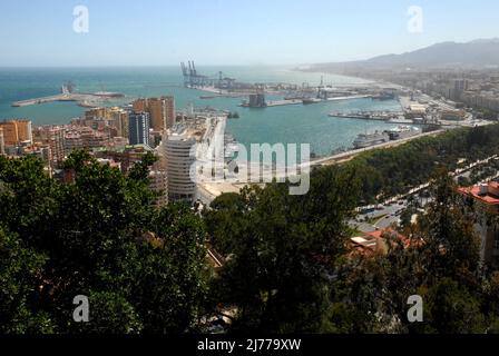 panoramica desde el parador de Gibraltar, Malaga . foto: © Rosmi Duaso/fototext,BCN. Banque D'Images