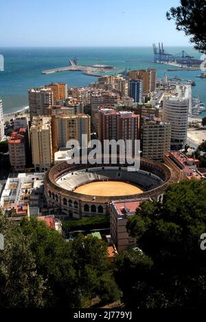 plza de toros, panoramica desde el parador de Gibraltar, Malaga . foto: © Rosmi Duaso/fototext,BCN. Banque D'Images