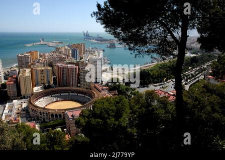 plza de toros, panoramica desde el parador de Gibraltar, Malaga . foto: © Rosmi Duaso/fototext,BCN. Banque D'Images
