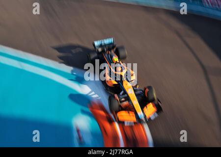 Miami, États-Unis. 06th mai 2022. Lando Norris (GBR) McLaren MCL36. 06.05.2022. Formula 1 World Championship, Rd 5, Miami Grand Prix, Miami, Floride, USA, jour de la pratique. Le crédit photo doit être lu : images XPB/Press Association. Crédit : XPB Images Ltd/Alamy Live News Banque D'Images