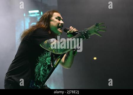 James Labrie lors du concert du Dream Theatre Top of the World Tour 2022, 6th mai 2022, à PalaEur, Roma, Italie. Banque D'Images