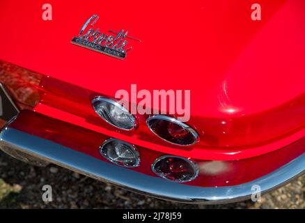 Corvette Stingray 1966 de Chevrolet, voiture sport américaine classique de deuxième génération C2 Banque D'Images