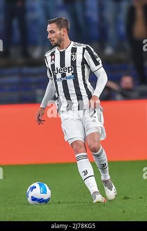 Mattia de Sciglio (Juventus) pendant Genoa CFC vs Juventus FC, italie football série A match à Genova, Italie, mai 06 2022 Banque D'Images