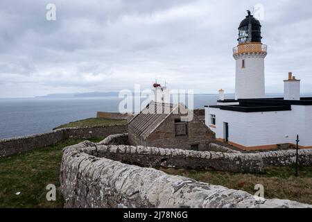 Phare de Dunnet Head, le point le plus au nord de la Grande-Bretagne continentale Banque D'Images