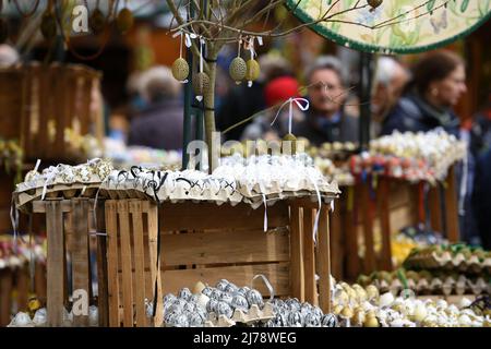 Ostermarkt auf der Freyung à Vienne - marché de Pâques sur le Freyung à Vienne Banque D'Images