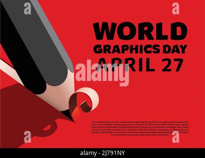 Journée mondiale des graphismes Illustration de Vecteur