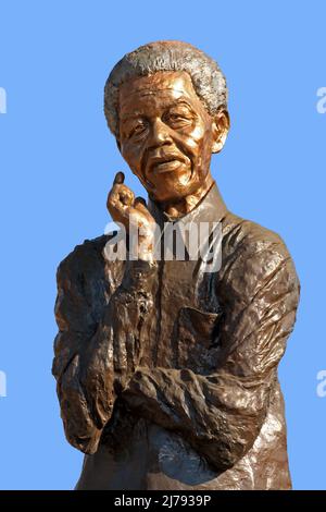 Statue de Nelson Mandela, Soweto Banque D'Images