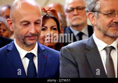 Paris, France. 07th mai 2022. Major de Paris Anne Hidalgo lors de la cérémonie d'investiture du Président français de la République, Emmanuel Macron, au Palais de l'Elysée à Paris, France, le 7 mai 2022, après sa réélection le 24 avril. Photo de Dominique Jacovides/pool/ABACAPRESS.COM crédit: Abaca Press/Alay Live News Banque D'Images