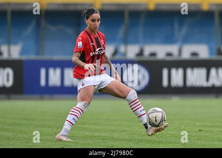 Martina Piemonte (#18 AC Milan) pendant le match Serie A pour femmes entre le FC Internazionale et l'AC Milan au stade Breda à Sesto San Giovanni Milan, Italie Cristiano Mazzi/SPP Banque D'Images