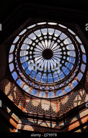 El Kiosco Morisco de Santa María la Ribera dans le parc Alameda de Santa Maria, Mexico, Mexique Banque D'Images