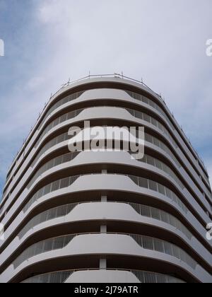 Temse (Belgique), 1 mai 2022, fragment d'un appartement résidentiel en construction sur la digue de Temse Banque D'Images