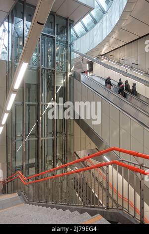 Wien, U-Bahn-Linie U3, Station Johnstraße // Vienne, ligne de métro U3, Johnstrasse Banque D'Images