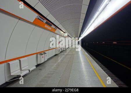 Wien, U-Bahn-Linie U3, Station Herrengasse // Vienne, ligne de métro U3, Herrengasse Banque D'Images