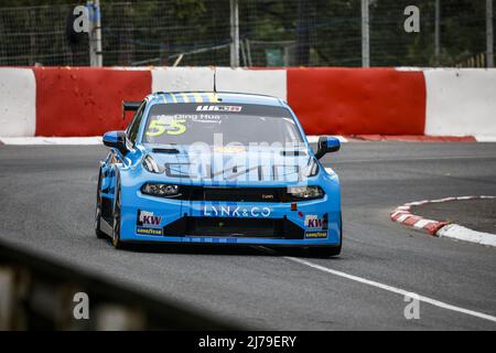 55 QING HUA Ma (CHN), Cyan Racing Lynk & Co, Lynk & Co 03 TCR, action pendant la WTCR - course de France 2022, 1st de la FIA World Touring car Cup 2022, du 7 au 8 mai à Pau, France - photo: Gregory Lenmand/DPPI/LiveMedia Banque D'Images