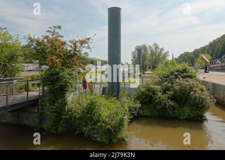 Paris, an der Seine, jardin d'Archipel, schwimmende Gärten // Paris, Seine, jardin d'Archipel, Jardins flottants Banque D'Images